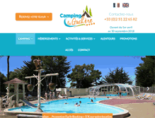 Tablet Screenshot of camping-gachere.com